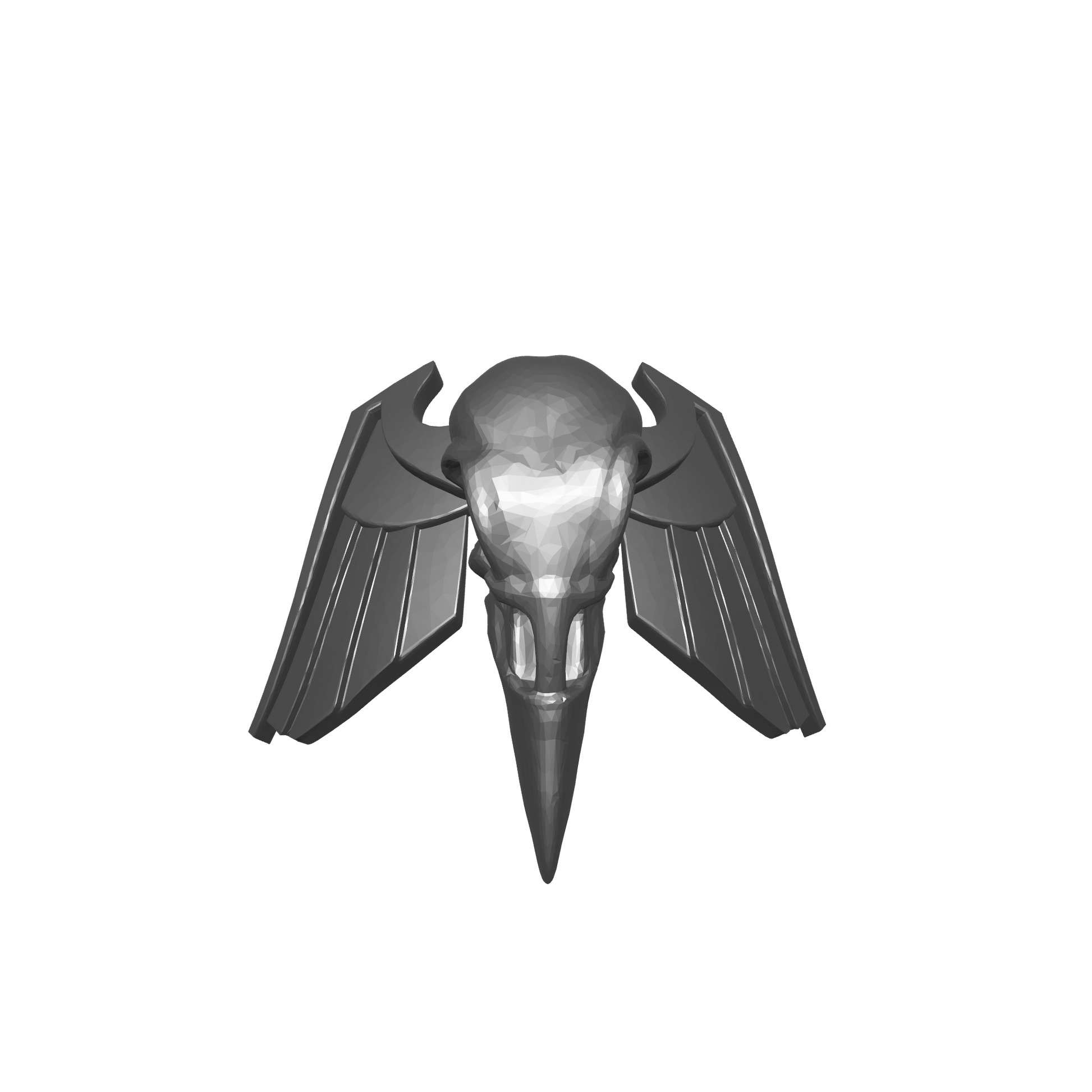 Custom resin Raven Warrior Order Elite Shoulder Pad Decal compatible with McFarlane Toys 7-inch armored action figures.