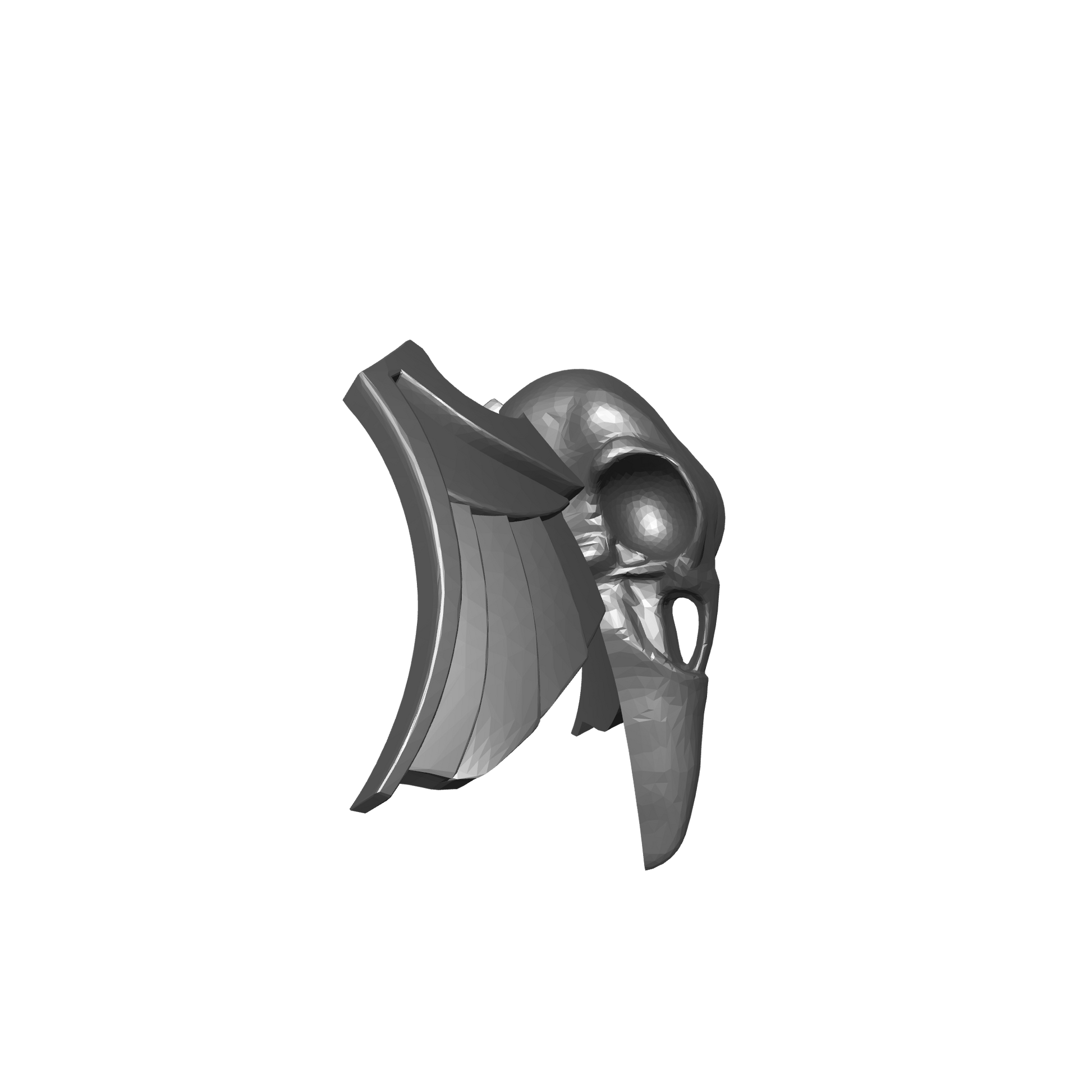 Custom resin Raven Warrior Order Elite Shoulder Pad Decal compatible with McFarlane Toys 7-inch armored action figures.