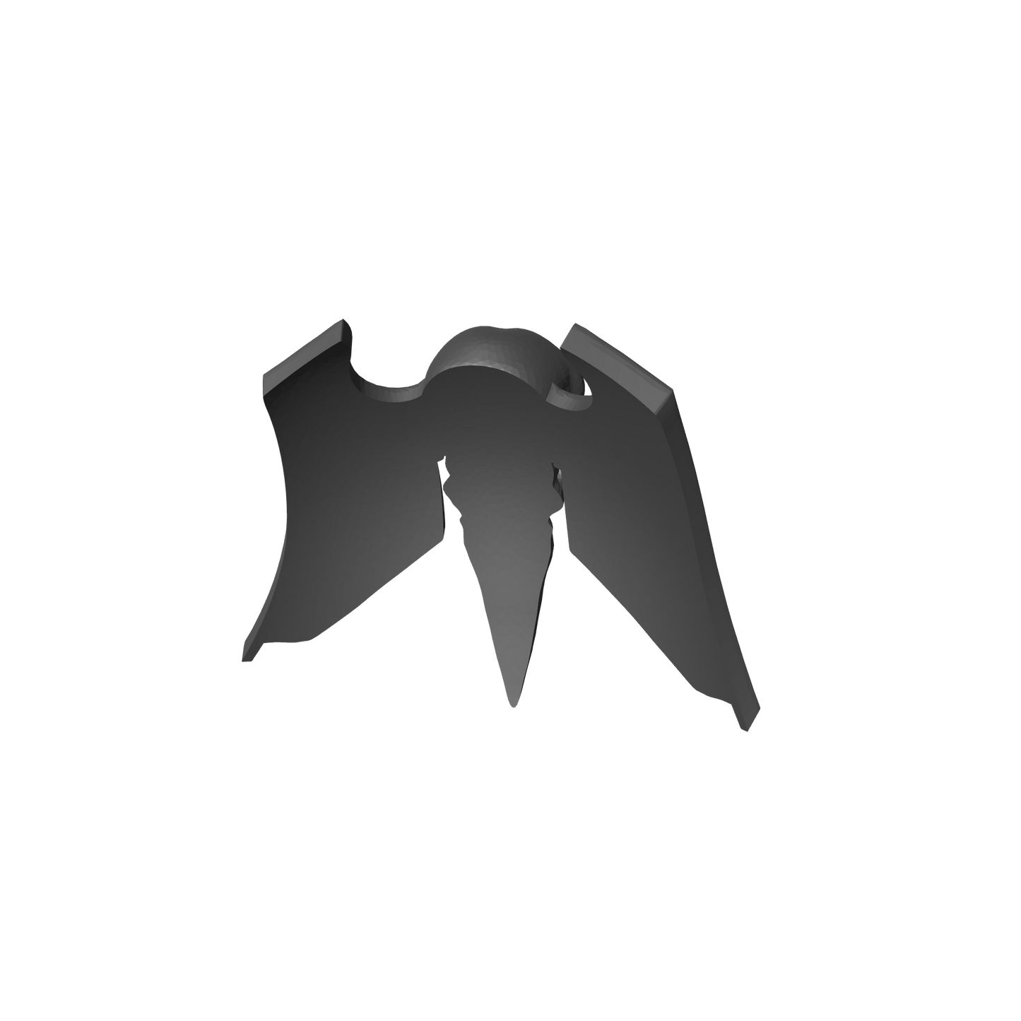 Custom resin Raven Warrior Order Elite Shoulder Pad Decal compatible with McFarlane Toys 7-inch armored action figures.