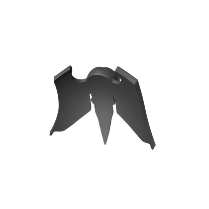 Custom resin Raven Warrior Order Elite Shoulder Pad Decal compatible with McFarlane Toys 7-inch armored action figures.