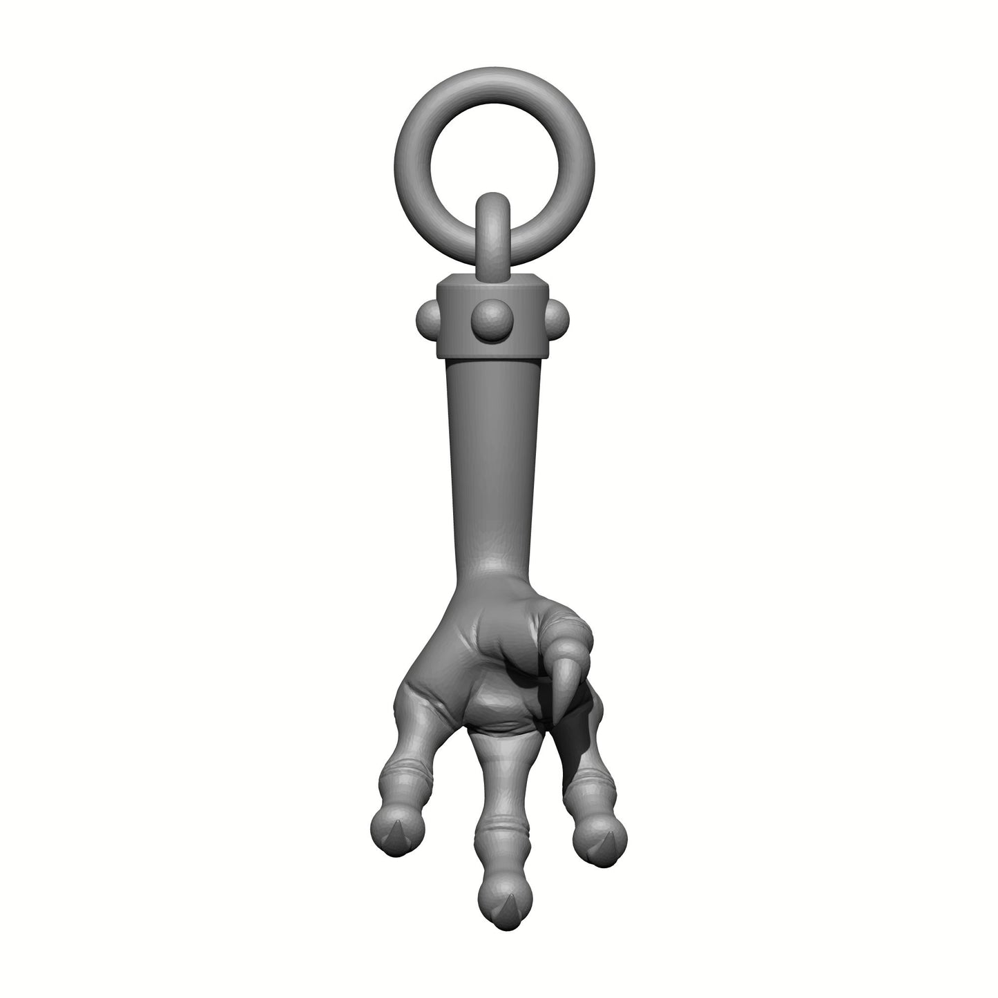 Raven Warrior Order Raven Claw Talisman custom resin belt relic accessory compatible with McFarlane Toys 7-inch armored action figures.
