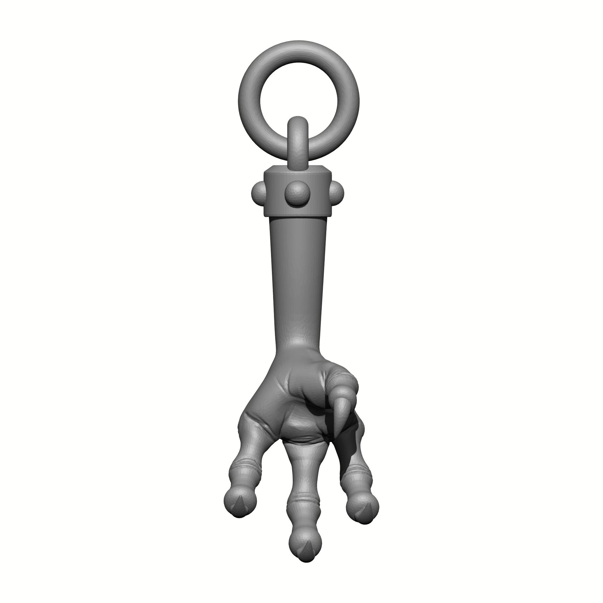 Raven Warrior Order Raven Claw Talisman custom resin belt relic accessory compatible with McFarlane Toys 7-inch armored action figures.
