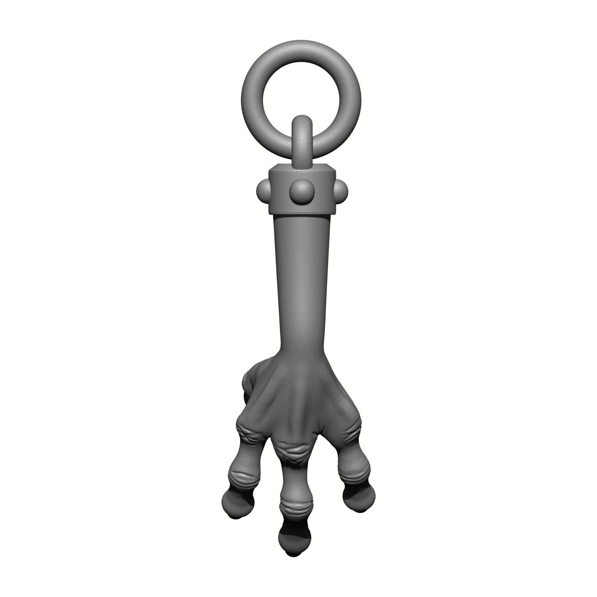 Raven Warrior Order Raven Claw Talisman custom resin belt relic accessory compatible with McFarlane Toys 7-inch armored action figures.
