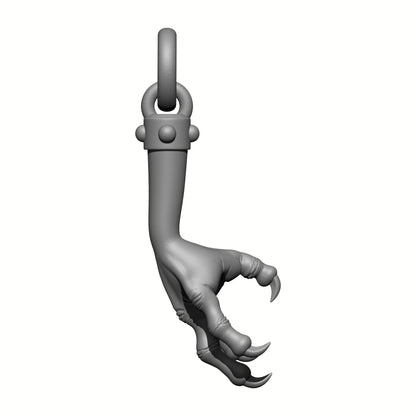 Raven Warrior Order Raven Claw Talisman custom resin belt relic accessory compatible with McFarlane Toys 7-inch armored action figures.