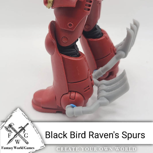 Raven Warrior Order Raven's Spurs Standard Set compatible with McFarlane Toys 7-inch armored action figures custom resin foot armor
