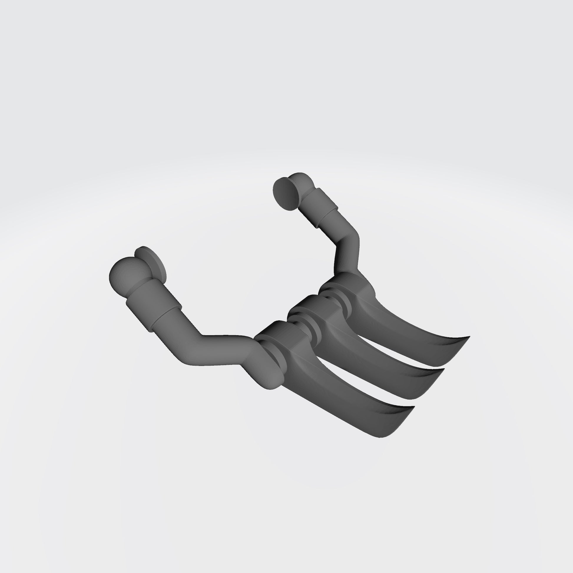Raven Warrior Order Raven's Spurs Standard Set compatible with McFarlane Toys 7-inch armored action figures custom resin foot armor