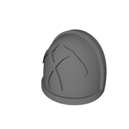 Reaper's Scythes Warrior Order Type 4 V1 custom resin shoulder pad compatible with McFarlane Toys 1:12 scale armored action figures