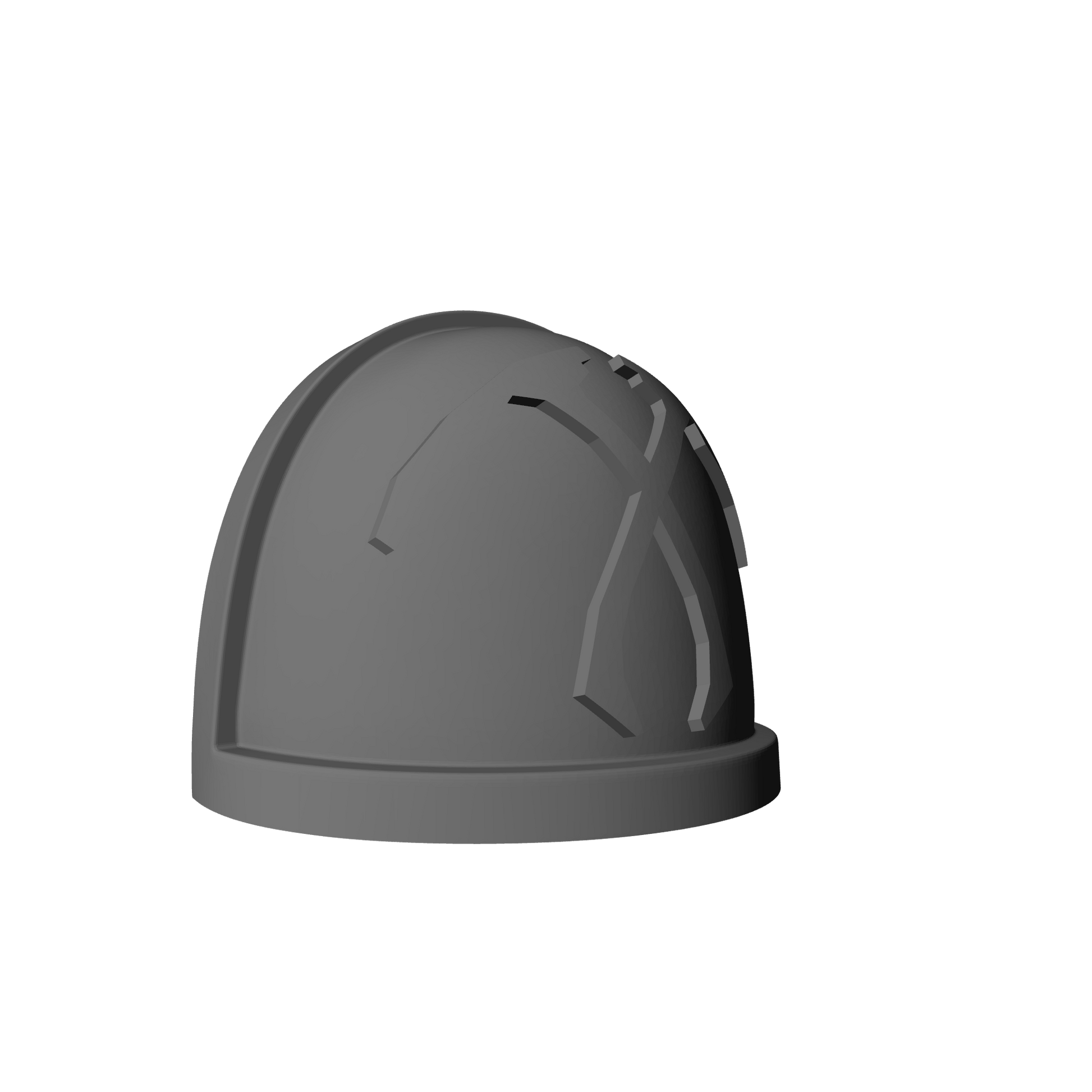 Reaper's Scythes Warrior Order Type 4 V1 custom resin shoulder pad compatible with McFarlane Toys 1:12 scale armored action figures
