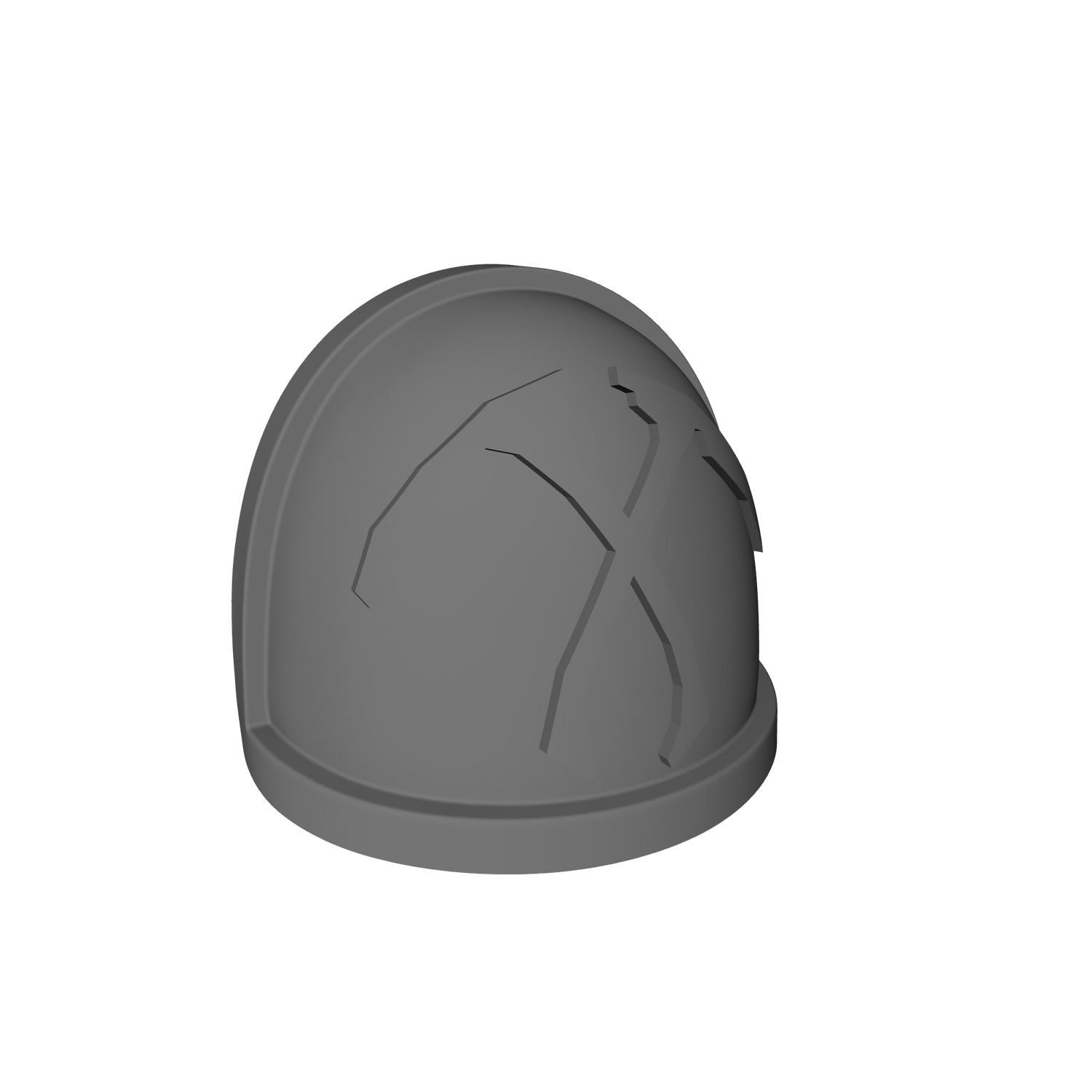 Reaper's Scythes Warrior Order Type 4 V1 custom resin shoulder pad compatible with McFarlane Toys 1:12 scale armored action figures