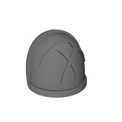Reaper's Scythes Warrior Order Type 4 V1 custom resin shoulder pad compatible with McFarlane Toys 1:12 scale armored action figures