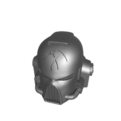 Reaper's Scythes Warrior Order Type 7 custom resin helmet compatible with McFarlane Toys 1:12 scale armored action figures