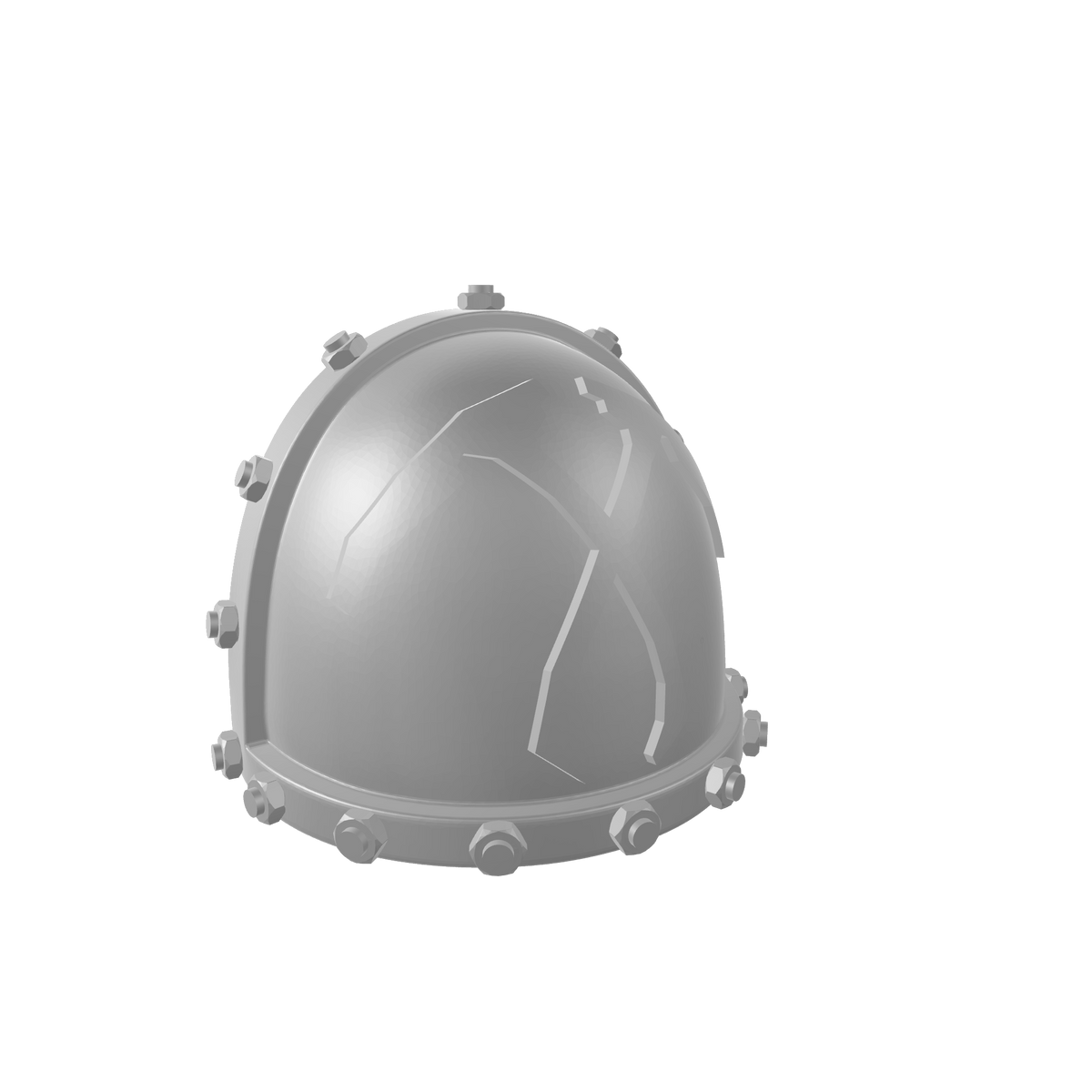 Reaper's Scythes Warrior Order Type 7 V3 shoulder pad with bolts in custom resin compatible with McFarlane Toys 1:12 scale armored action figures