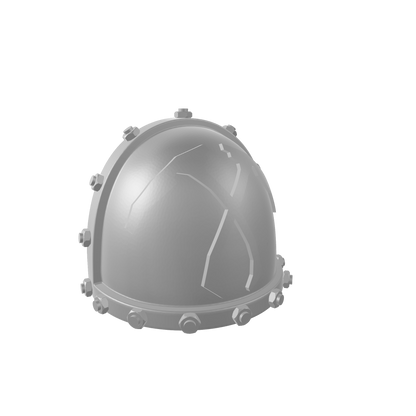 Reaper's Scythes Warrior Order Type 7 V3 shoulder pad with bolts in custom resin compatible with McFarlane Toys 1:12 scale armored action figures