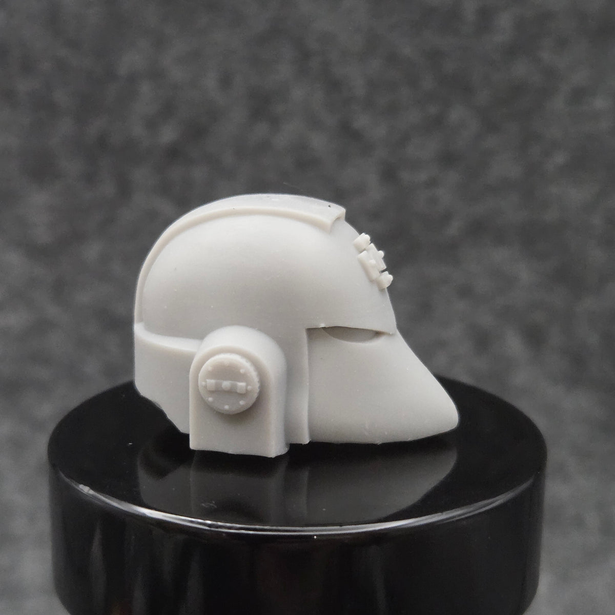 Retribution Wardens Warrior Order Type 6 Veteran Helmet with Cross resin upgrade compatible with McFarlane Toys 1:12 scale armored action figures.