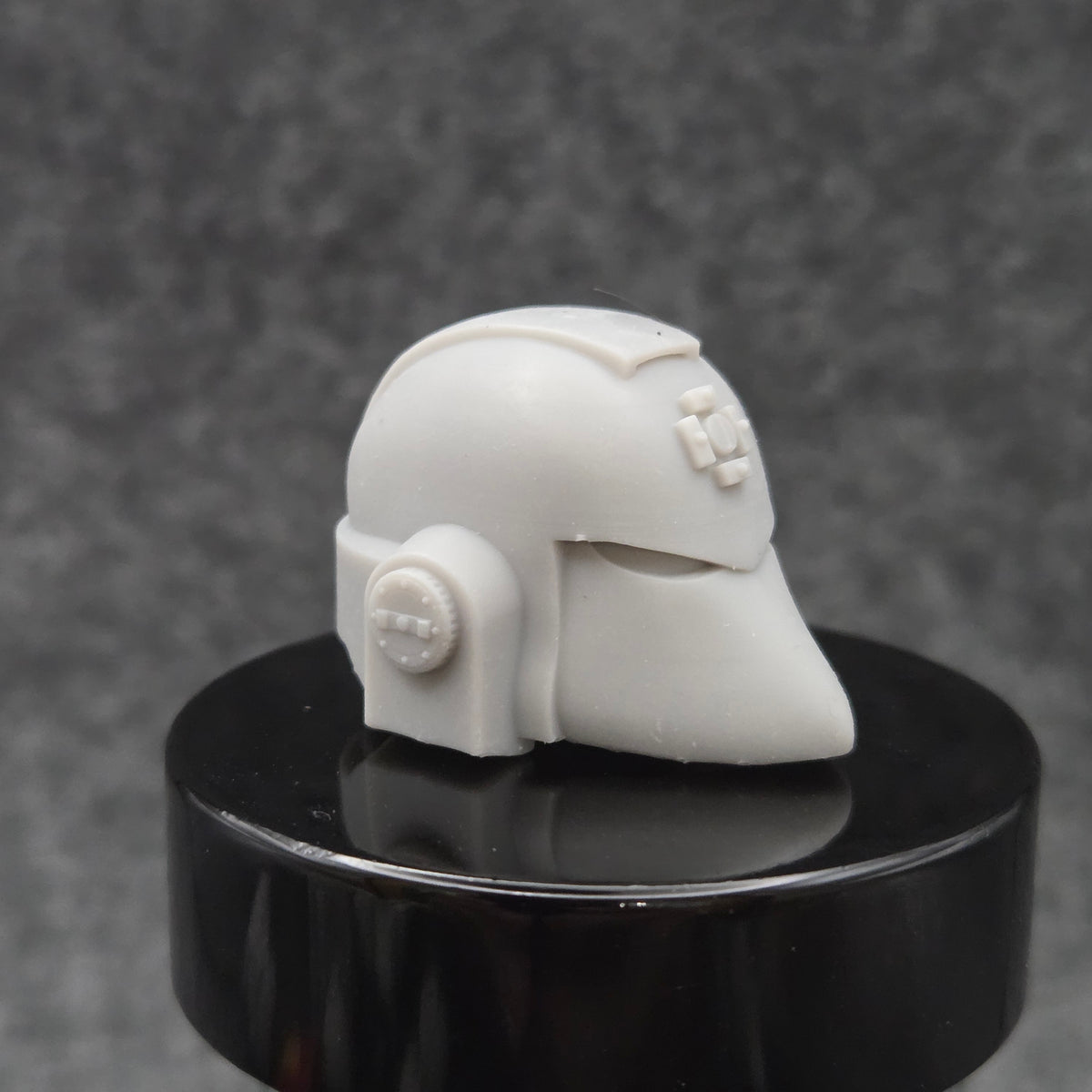 Retribution Wardens Warrior Order Type 6 Veteran Helmet with Cross resin upgrade compatible with McFarlane Toys 1:12 scale armored action figures.