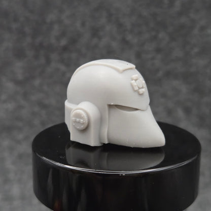Retribution Wardens Warrior Order Type 6 Veteran Helmet with Cross resin upgrade compatible with McFarlane Toys 1:12 scale armored action figures.
