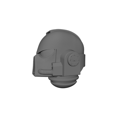 Retribution Wardens Warrior Order Type 7 resin helmet set compatible with 28mm and 32mm scale miniatures.