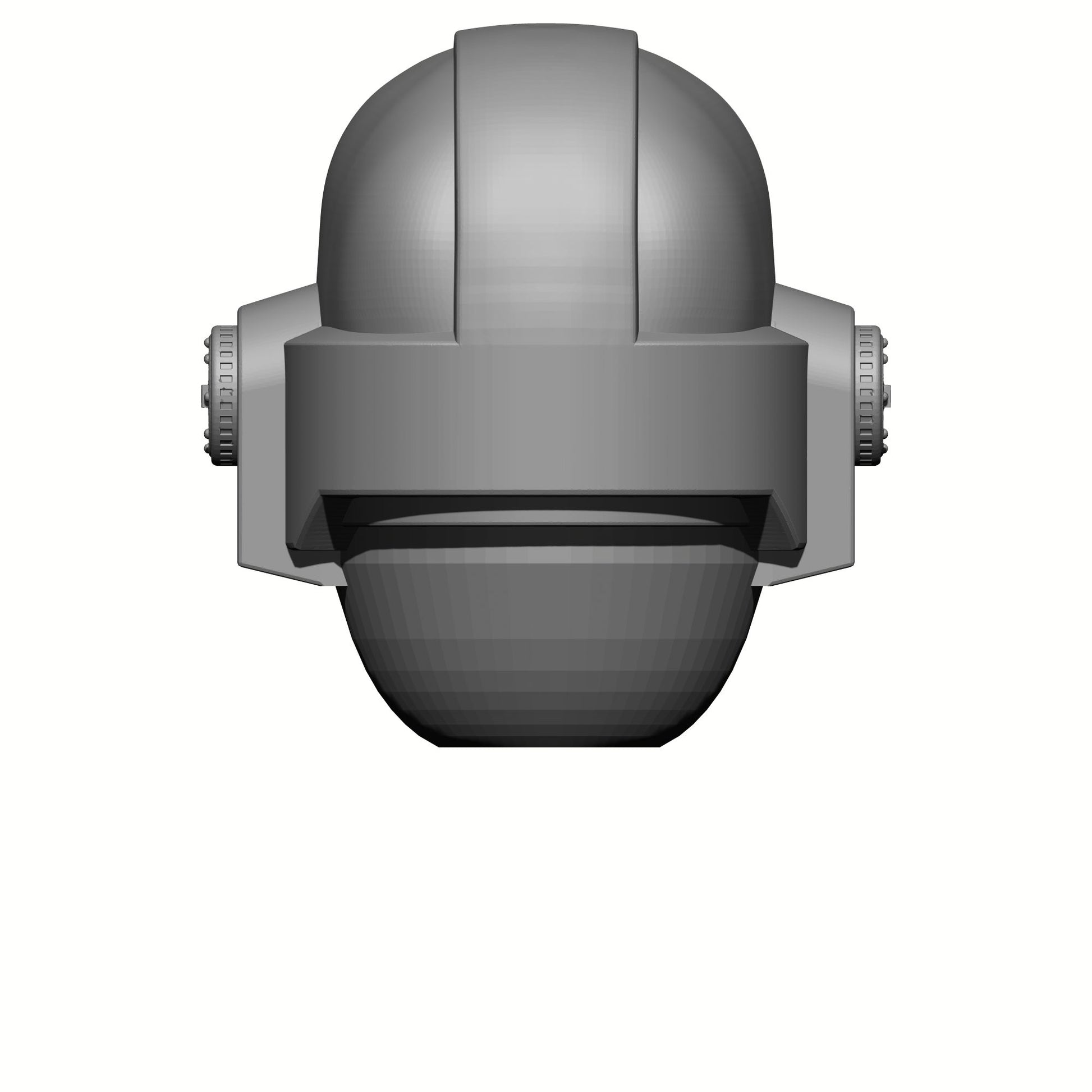 Retribution Wardens Warrior Order Type 7 Helmet with Chevron custom resin helmet designed to fit JoyToy 1:18 scale armored action figures.