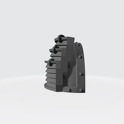 Samurai Type 7 V.3 Shoulder Pad compatible with McFarlane Toys 7-inch armored action figures custom resin pauldron