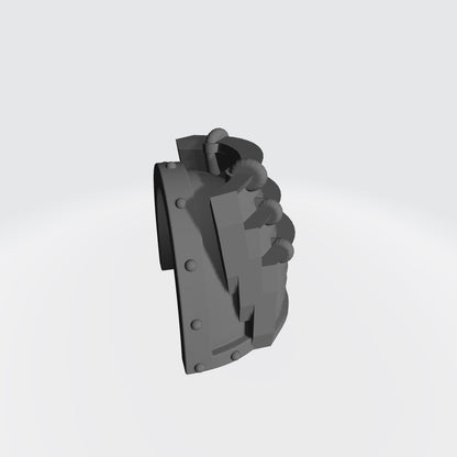 Samurai Type 7 V.3 Shoulder Pad compatible with McFarlane Toys 7-inch armored action figures custom resin pauldron