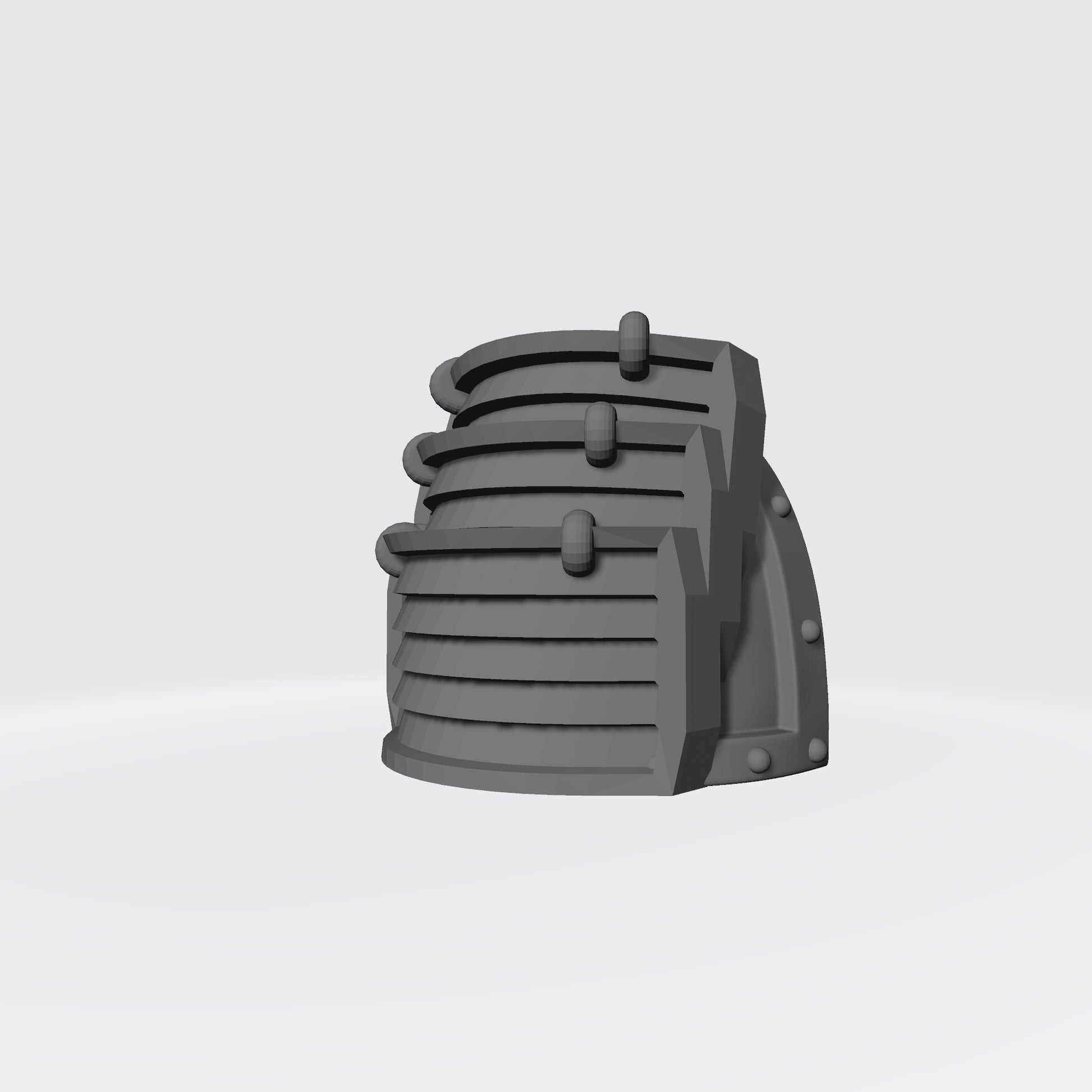 Samurai Type 7 V.3 Shoulder Pad compatible with McFarlane Toys 7-inch armored action figures custom resin pauldron