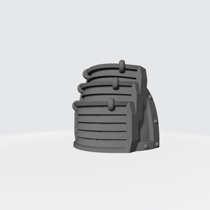 Samurai Type 7 V.3 Shoulder Pad compatible with McFarlane Toys 7-inch armored action figures custom resin pauldron