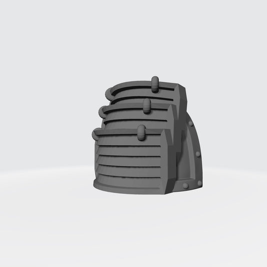 Samurai Type 7 V.3 Shoulder Pad compatible with McFarlane Toys 7-inch armored action figures custom resin pauldron