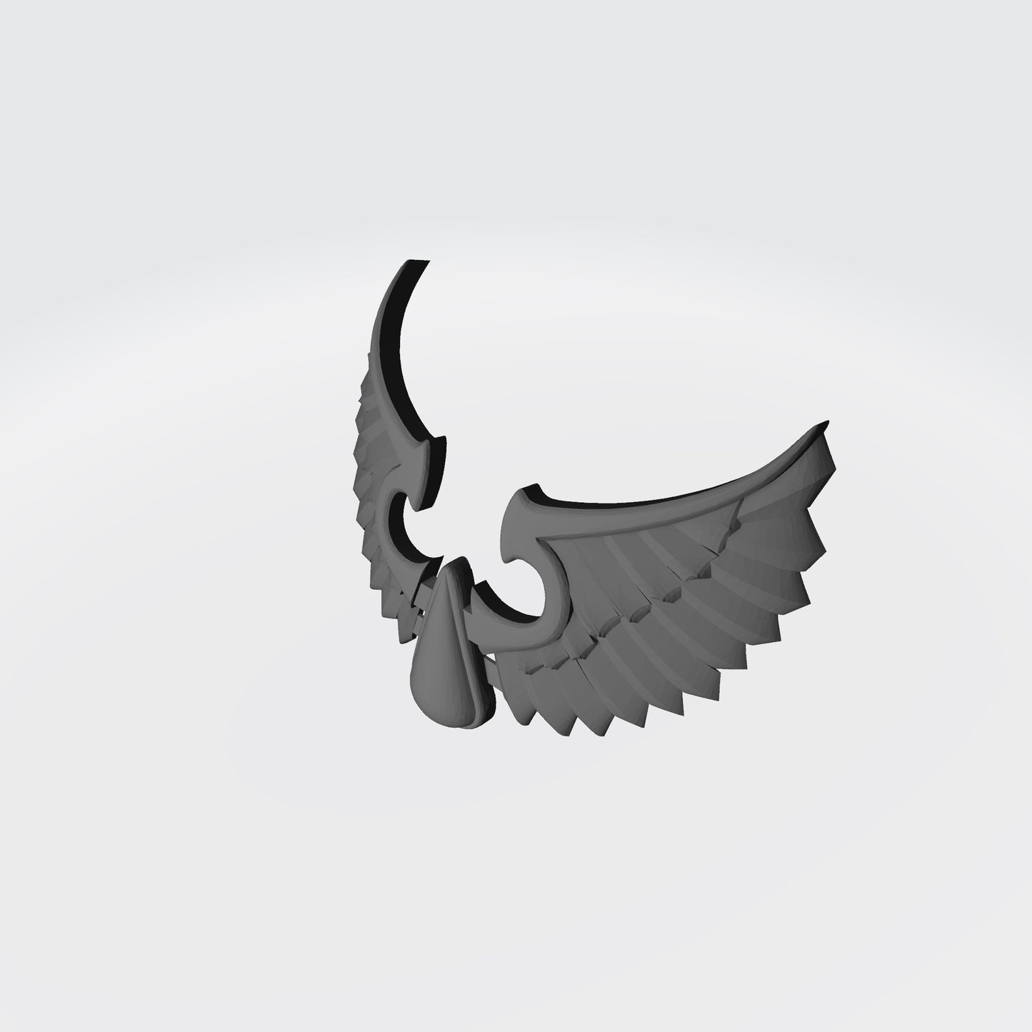 Sanguis Warrior Order Feathered Shoulder Pad Decal compatible with McFarlane Toys 7-inch armored action figures custom resin accessory