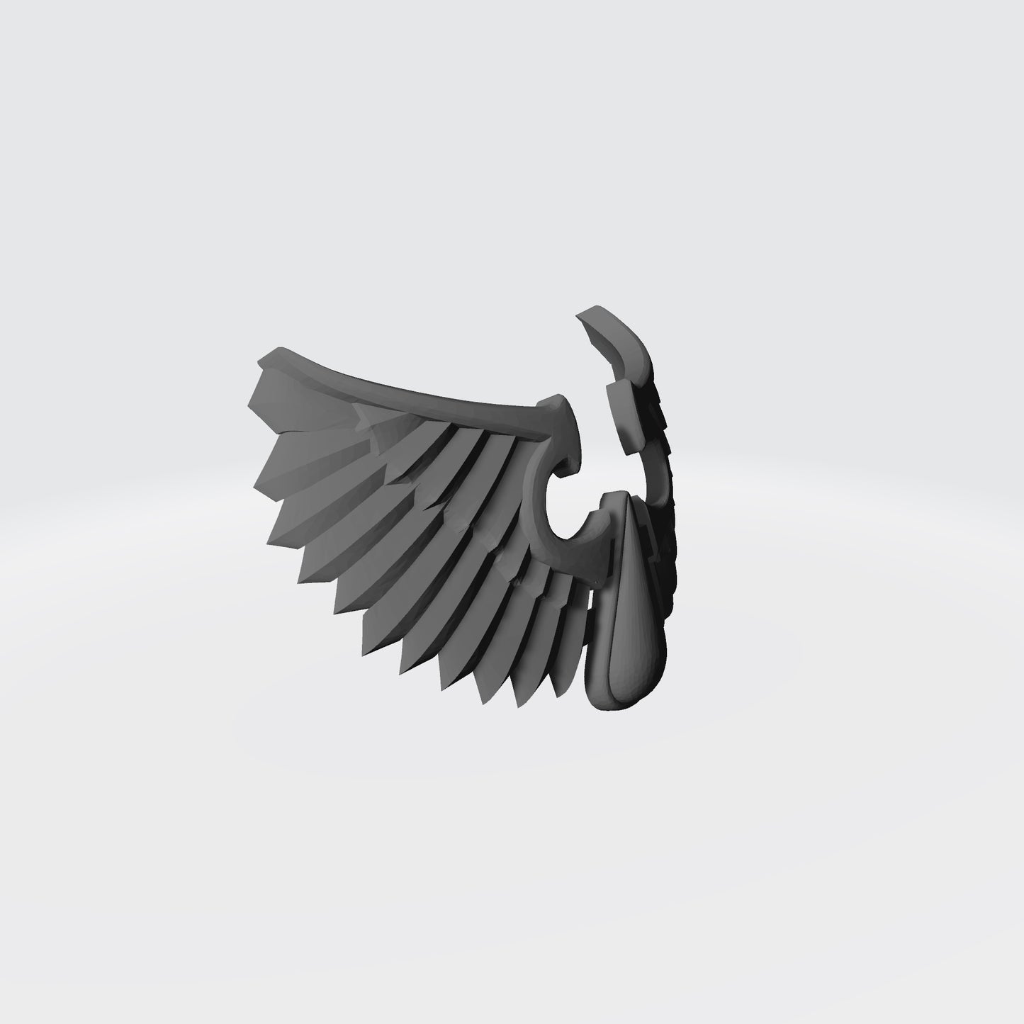 Sanguis Warrior Order Feathered Shoulder Pad Decal compatible with McFarlane Toys 7-inch armored action figures custom resin accessory