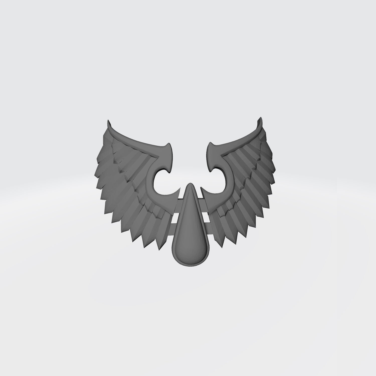 Sanguis Warrior Order Feathered Shoulder Pad Decal compatible with McFarlane Toys 7-inch armored action figures custom resin accessory