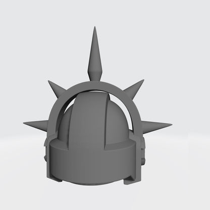 Sanguis Warrior Order G6 Beaked Skull Halo resin helmet upgrade compatible with McFarlane 7-inch armored action figures