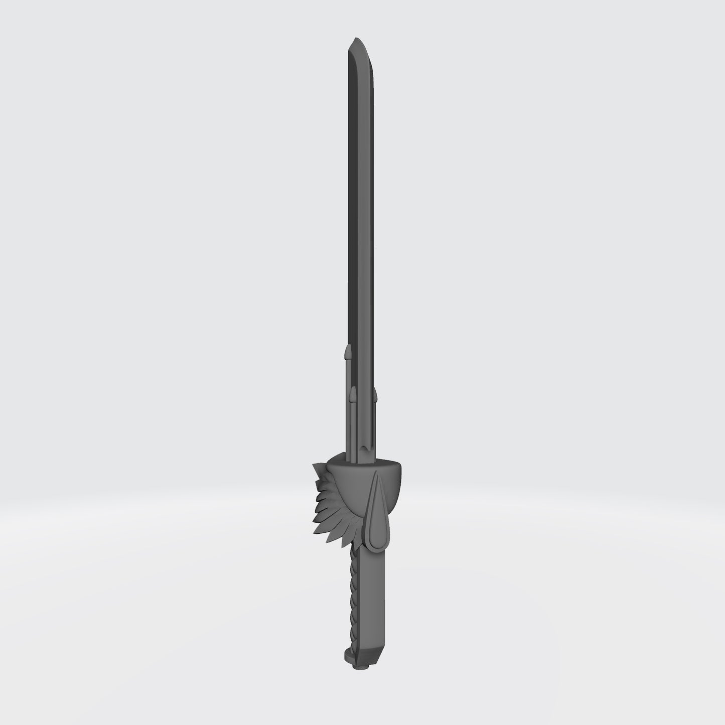 Custom resin Sanguis Warrior Order Glaive Encarmine Power Sword for the right hand compatible with McFarlane Toys 7-inch armored action figures.