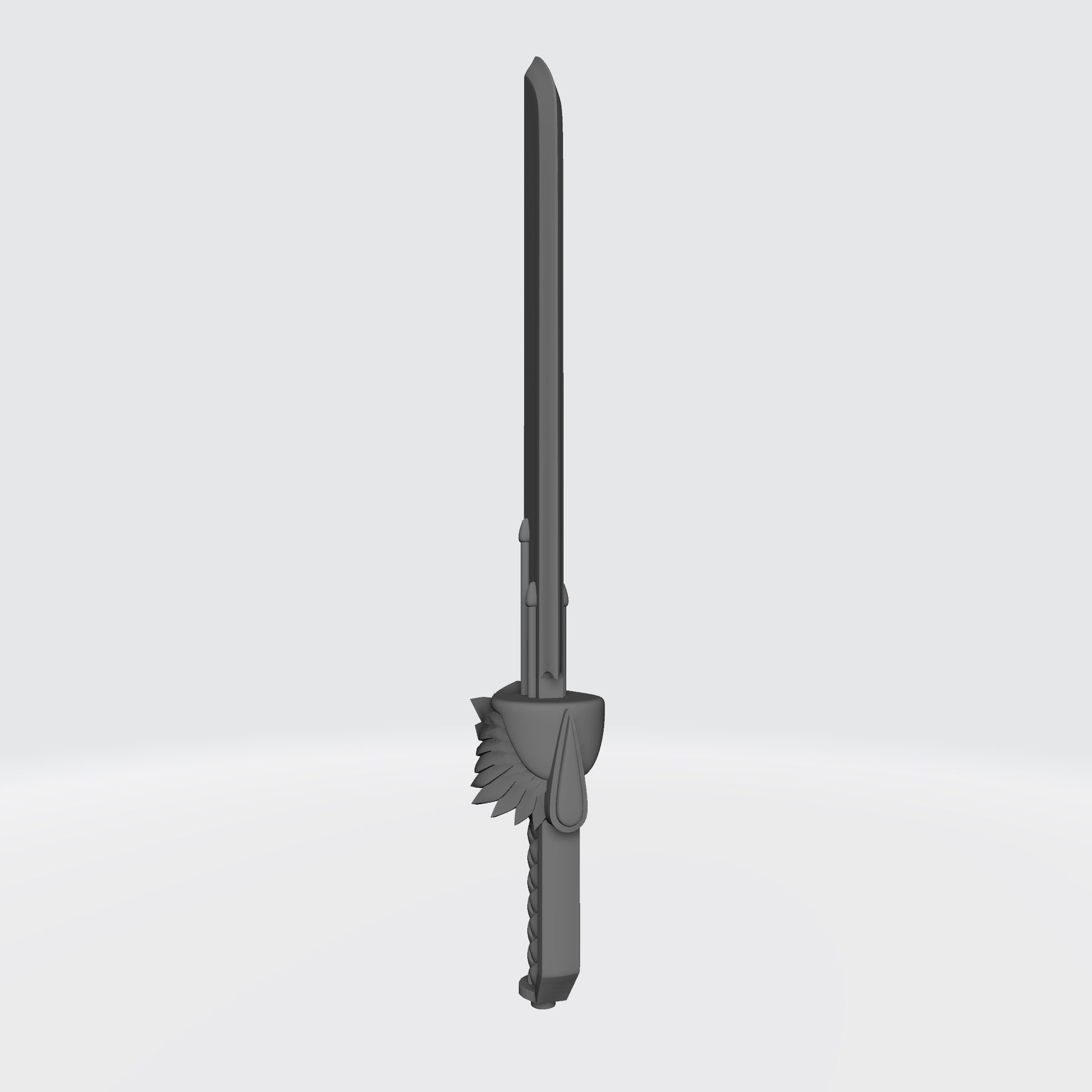 Custom resin Sanguis Warrior Order Glaive Encarmine Power Sword for the right hand compatible with McFarlane Toys 7-inch armored action figures.