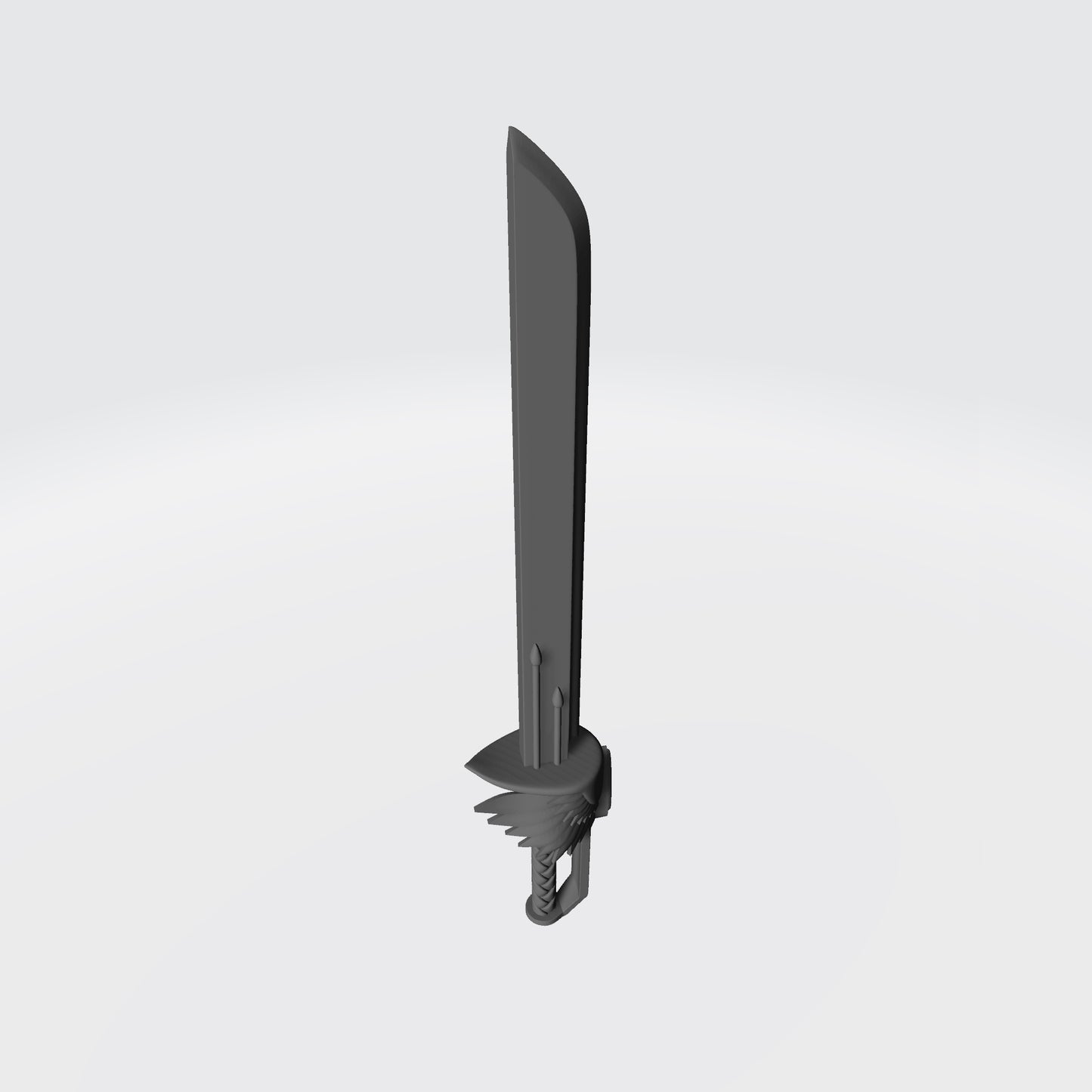 Custom resin Sanguis Warrior Order Glaive Encarmine Power Sword for the right hand compatible with McFarlane Toys 7-inch armored action figures.
