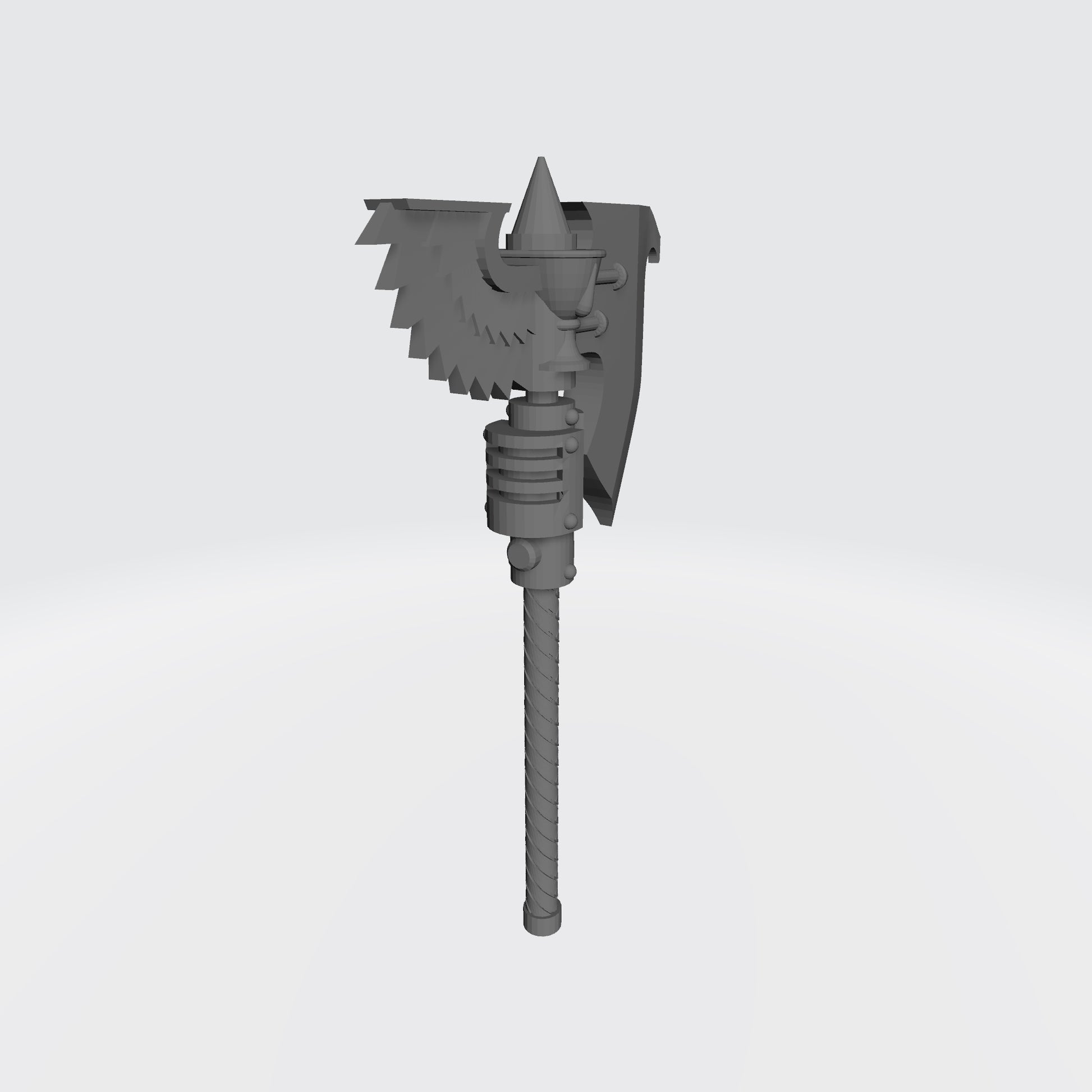 Sanguis Warrior Order Type S Energy Axe custom resin close combat weapon compatible with McFarlane Toys 7-inch armored action figures