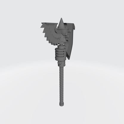 Sanguis Warrior Order Type S Energy Axe custom resin close combat weapon compatible with McFarlane Toys 7-inch armored action figures