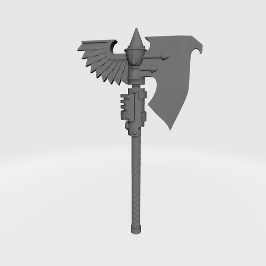 Sanguis Warrior Order Type S Energy Axe custom resin close combat weapon compatible with McFarlane Toys 7-inch armored action figures