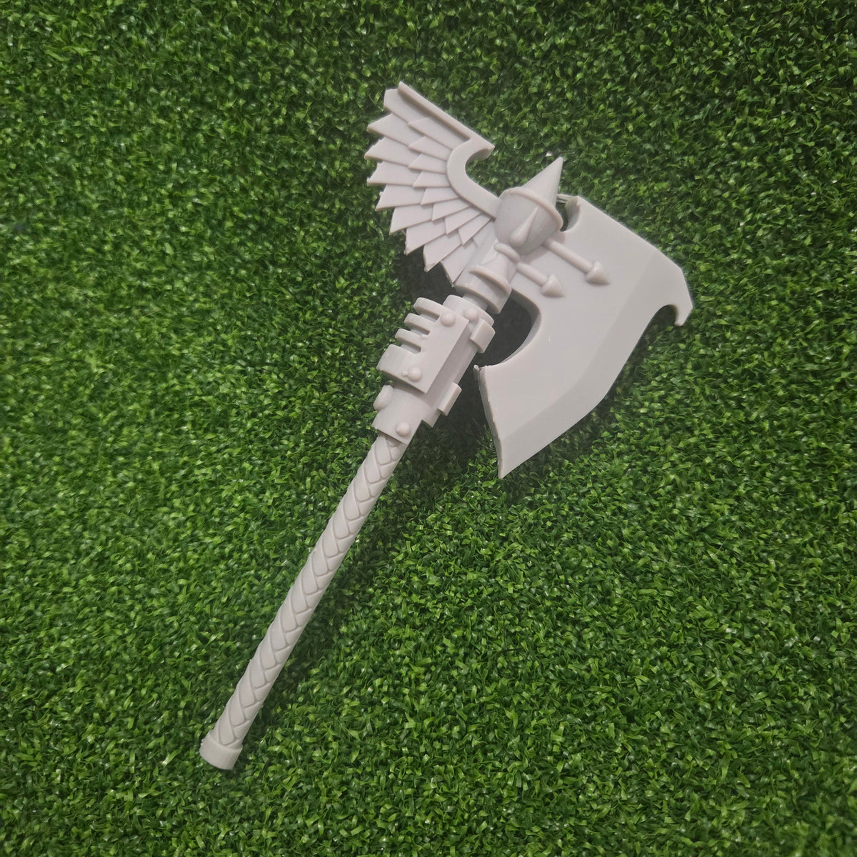 Sanguis Warrior Order Type S Energy Axe custom resin close combat weapon compatible with McFarlane Toys 7-inch armored action figures