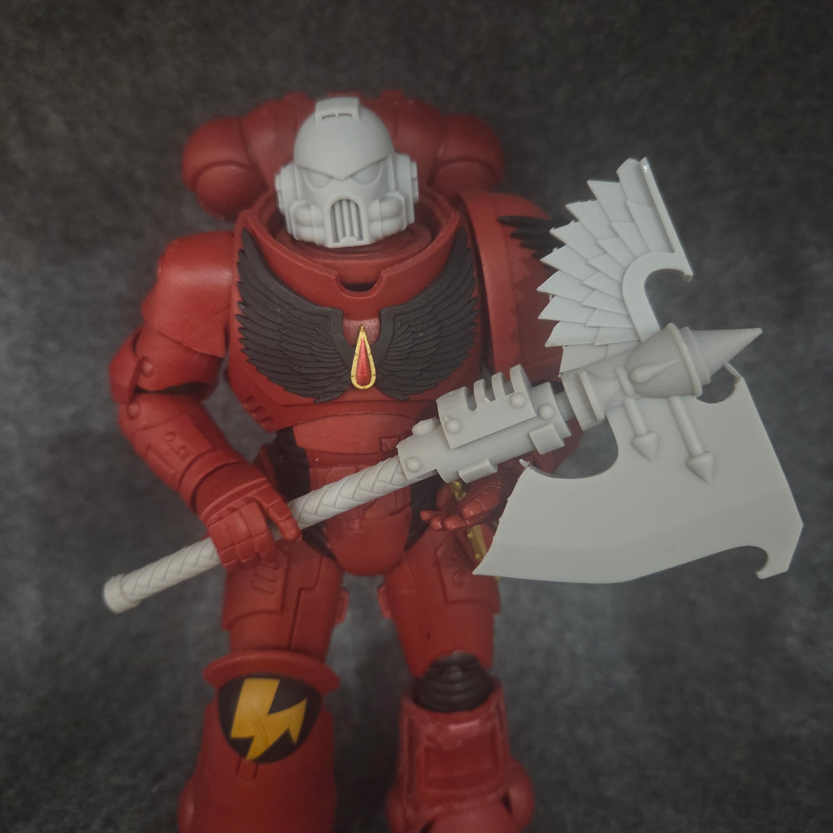 Sanguis Warrior Order Type S Energy Axe custom resin close combat weapon compatible with McFarlane Toys 7-inch armored action figures