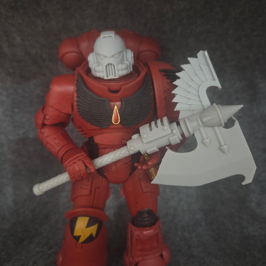 Sanguis Warrior Order Type S Energy Axe custom resin close combat weapon compatible with McFarlane Toys 7-inch armored action figures