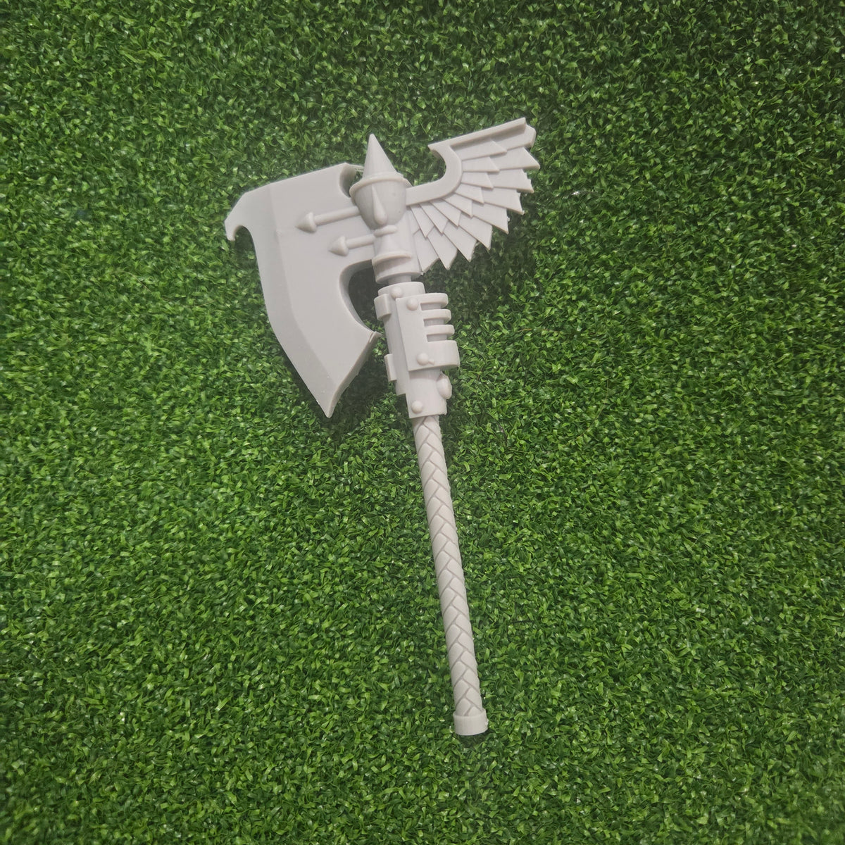 Sanguis Warrior Order Type S Energy Axe custom resin close combat weapon compatible with McFarlane Toys 7-inch armored action figures