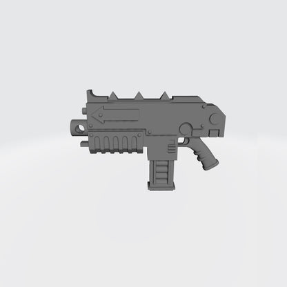 Scavenger Warrior Combat Rifle with Straight Magazine compatible with McFarlane Toys 7-inch armored action figures