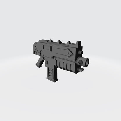 Scavenger Warrior Combat Rifle with Straight Magazine compatible with McFarlane Toys 7-inch armored action figures