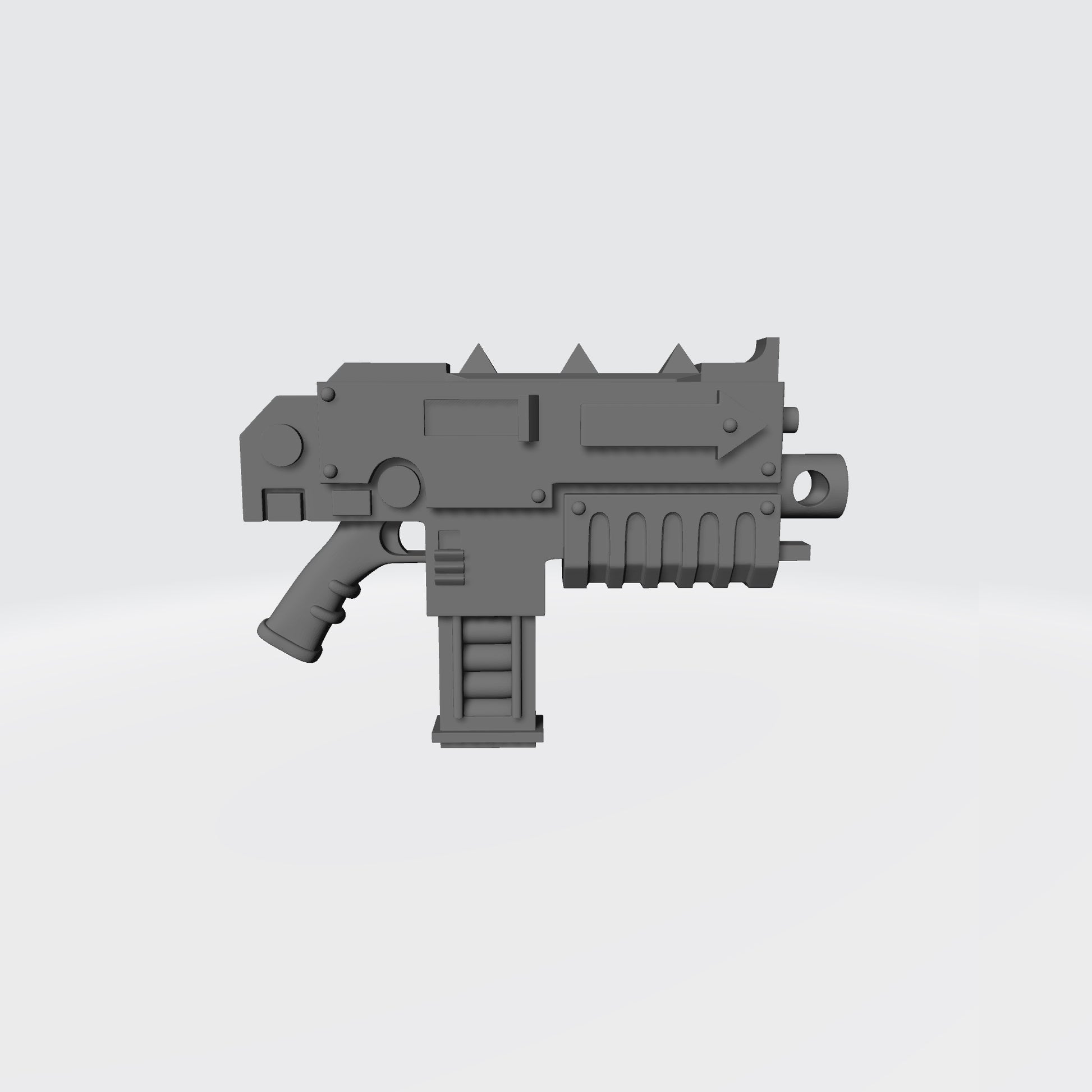 Scavenger Warrior Combat Rifle with Straight Magazine compatible with McFarlane Toys 7-inch armored action figures