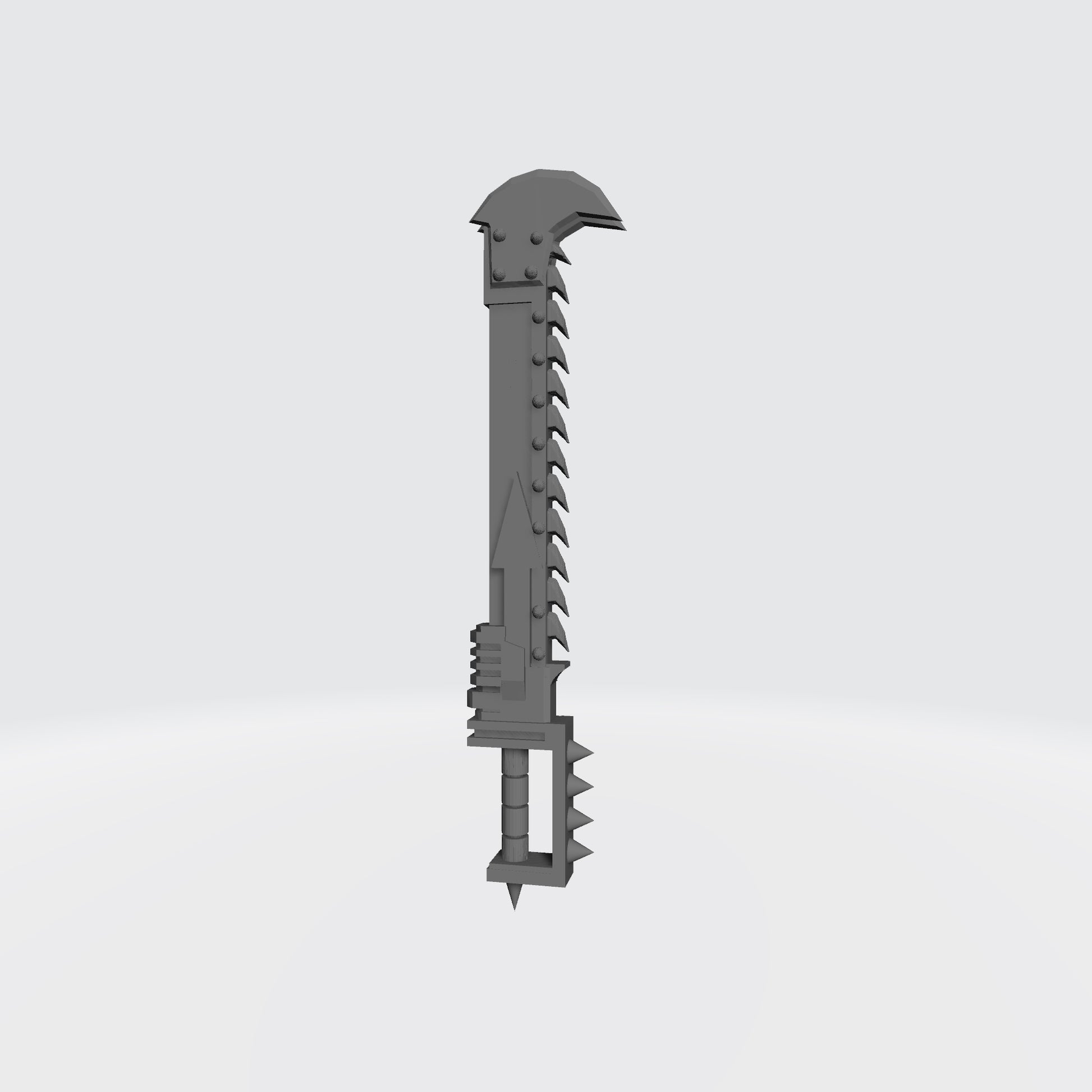 Scavenger Warrior Ravager Roto Sword custom resin chain blade weapon compatible with McFarlane Toys 7-inch armored action figures