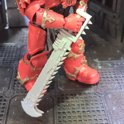 Scavenger Warrior Ravager Roto Sword custom resin chain blade weapon compatible with McFarlane Toys 7-inch armored action figures