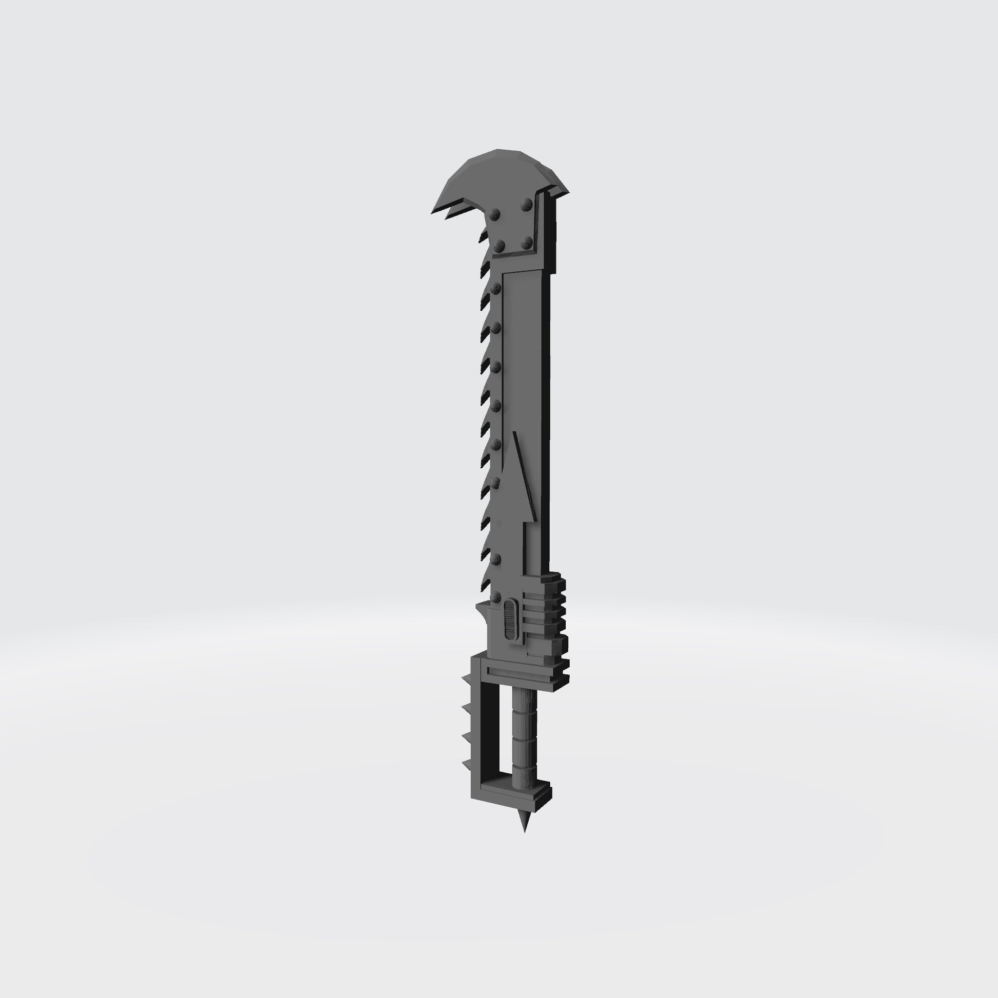 Scavenger Warrior Ravager Roto Sword custom resin chain blade weapon compatible with McFarlane Toys 7-inch armored action figures