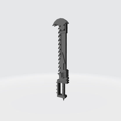 Scavenger Warrior Ravager Roto Sword custom resin chain blade weapon compatible with McFarlane Toys 7-inch armored action figures