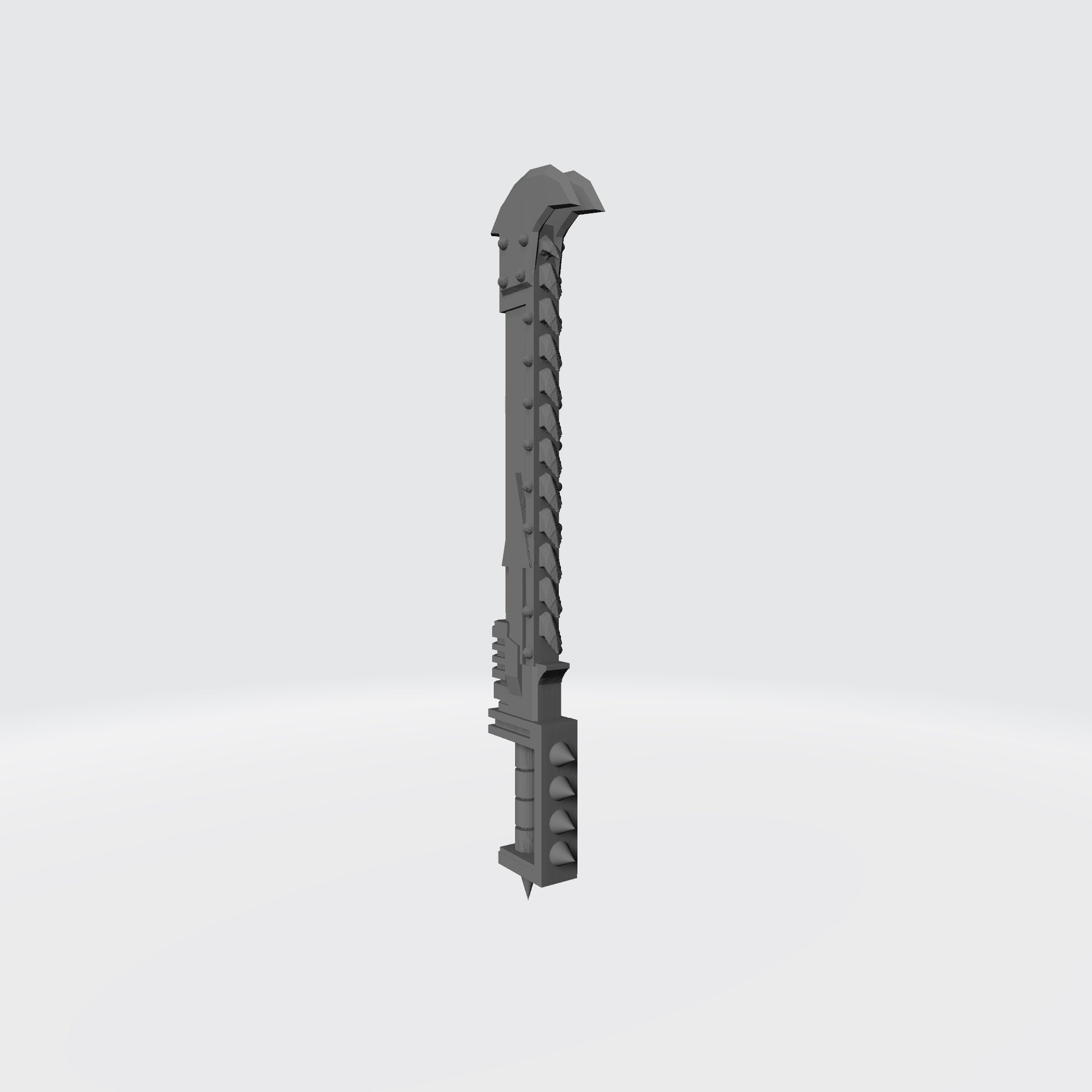 Scavenger Warrior Ravager Roto Sword custom resin chain blade weapon compatible with McFarlane Toys 7-inch armored action figures