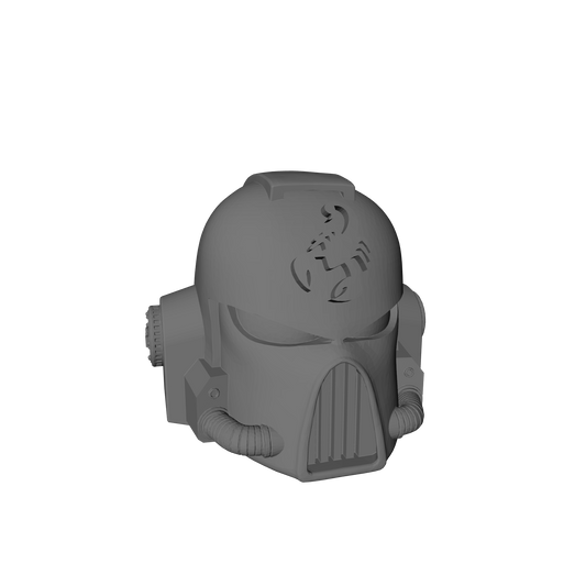 Scorpio Warrior Order Type 7 Helmet compatible with McFarlane Toys 1:12 scale armored action figures